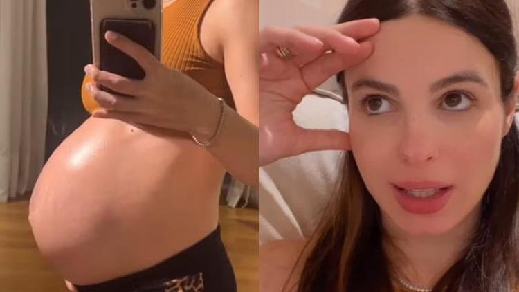 Sthefany Brito relatou dificuldades na reta final da gravidez 