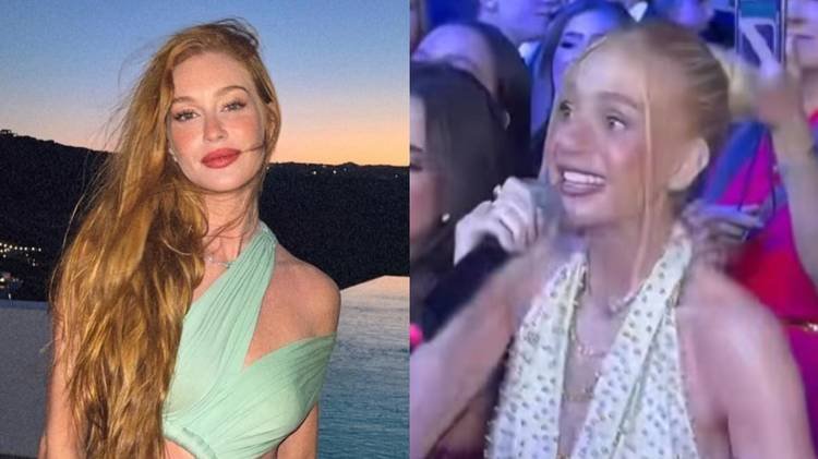 Atriz dividiu os vocais com o funkeiro MC Kevin O Chris em noite badalada