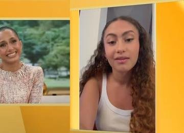 Filha de Camila Pitanga faz rara aparição na TV e semelhança impressiona