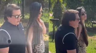 Giovani surge de mãos dadas com nova namorada após acusação de traição