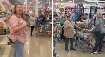 V�deo: supermercado surpreende clientes ao liberar compras de gra�a