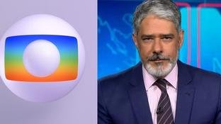 N�o aguentou: Coube a William Bonner dar a not�cia mais dif�cil da Globo aos prantos no JN
