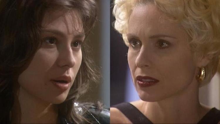 Lia (Lav�nia Vlasak) e L�ia (Silvia Pfeifer) de O Rei do Gado