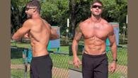 Ex-BBB publicou um vídeo de treino em que aparece sem camisa, exibindo o físico definido