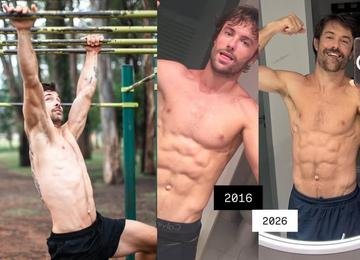 Kayky Brito compara físico de 2016 e 2026 e corpo musculoso chama atenção