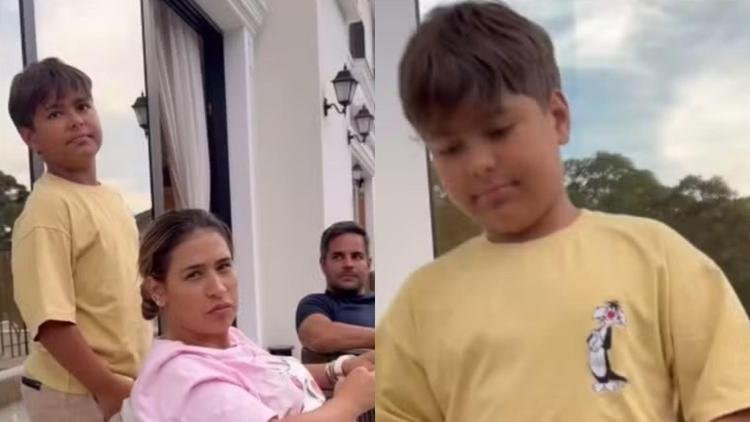 Henry � filho de Simone Mendes e Kak� Diniz