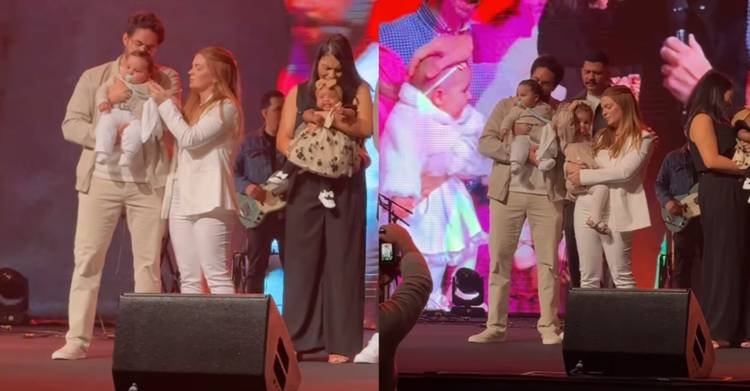 Viih Tube e Eliezer apresentam filho na igreja ap�s melhora de Ravi