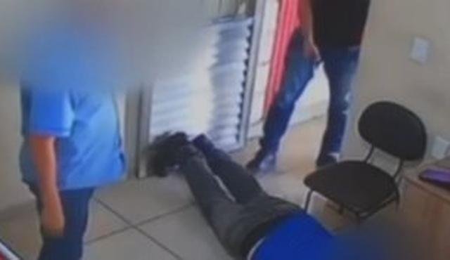 V�deo forte: terror em assalto no Petrol�ndia