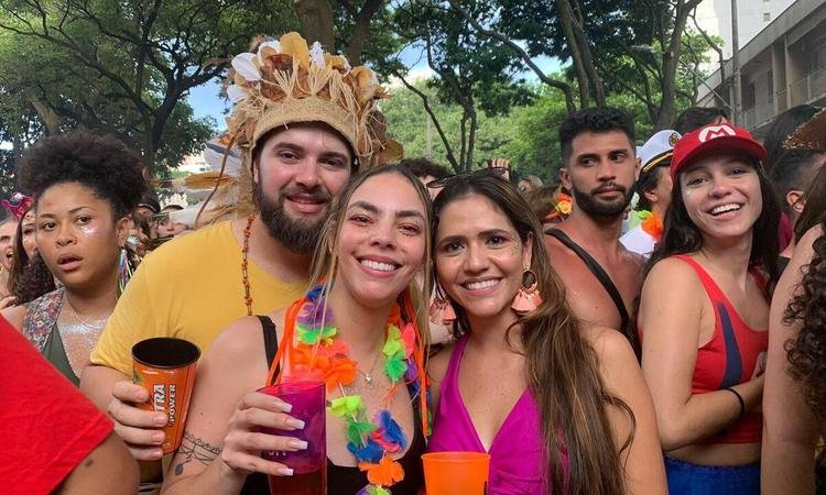 Daiane Ara�jo no Bloco da Calixto, na Savassi