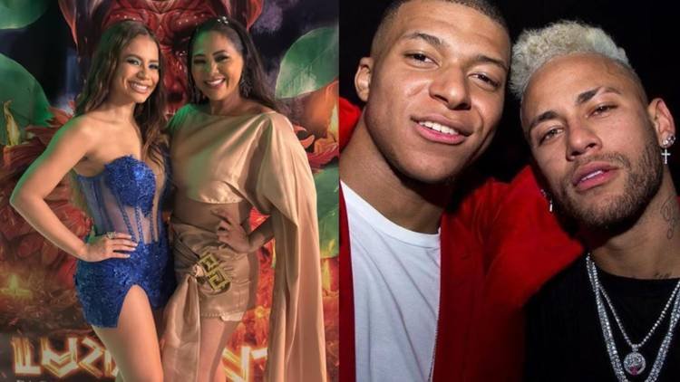 Mbappé e mãe de Lexa 