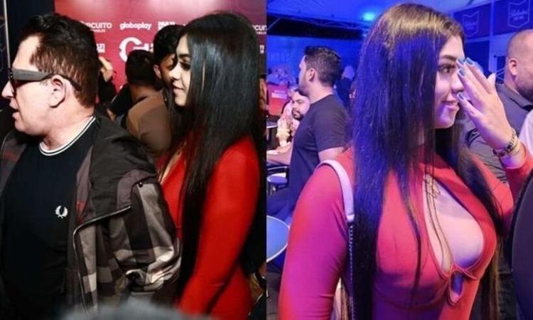 Novo affair? Marrone de 57 anos, curte show com mulher de 18