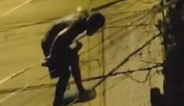 Ladr�o de fio equilibrista ataca em BH