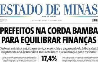 Confira a capa do Estado de Minas do dia 28/12/2025