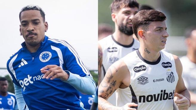 Cruzeiro x Santos: prov�veis escala��es e desfalques pelo Brasileiro