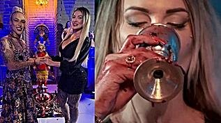 Vídeo: Andressa Urach passa por cerimônia espiritual intensa e marcante