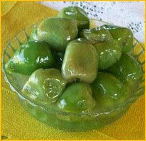 Receita de Doce de pêssego verde - Sabores de Minas