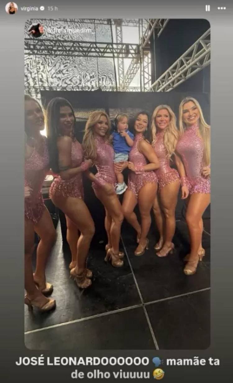 José Leonardo, filho de Virginia, elogia bailarinas do avô e mãe reage; veja