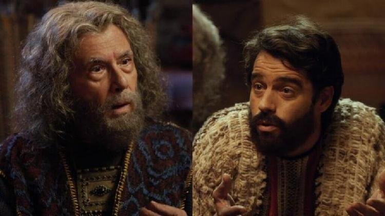 Jetro (Paulo Figueiredo) e Mois�s (Guilherme Winter) de Os Dez Mandamentos