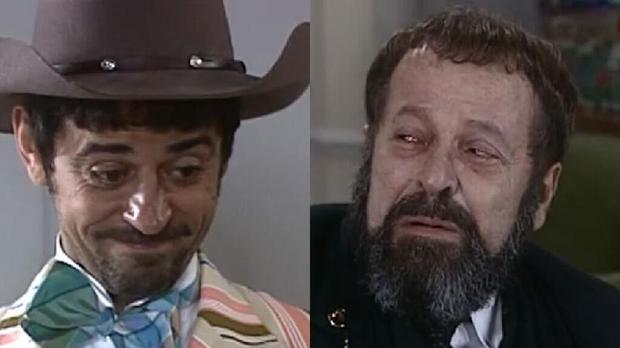 Januário (Taumaturgo Ferreira) e Joaquim (Carlos Vereza) de O Cravo e a Rosa (Foto: Reprodução / Internet)