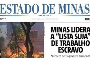 Confira a capa do Estado de Minas do dia 09/04/2026