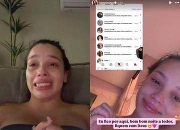Kamylinha chora após ser acusada de sexualizar filha de 2 meses: 'Errei'